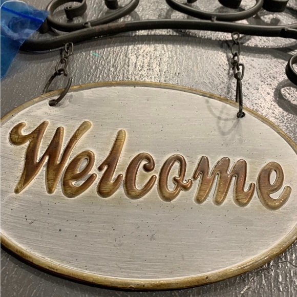 Hanging metal welcome sign - Picture 2 of 8